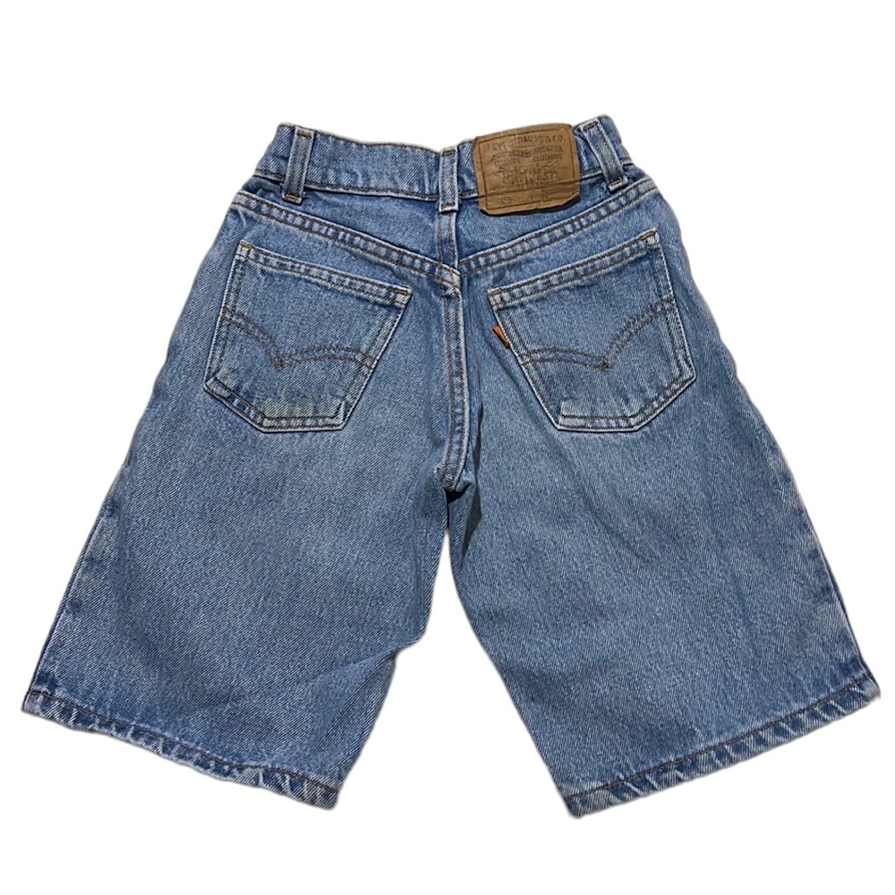 Boys vintage 560 orange tab Levi’s denim shorts size 8